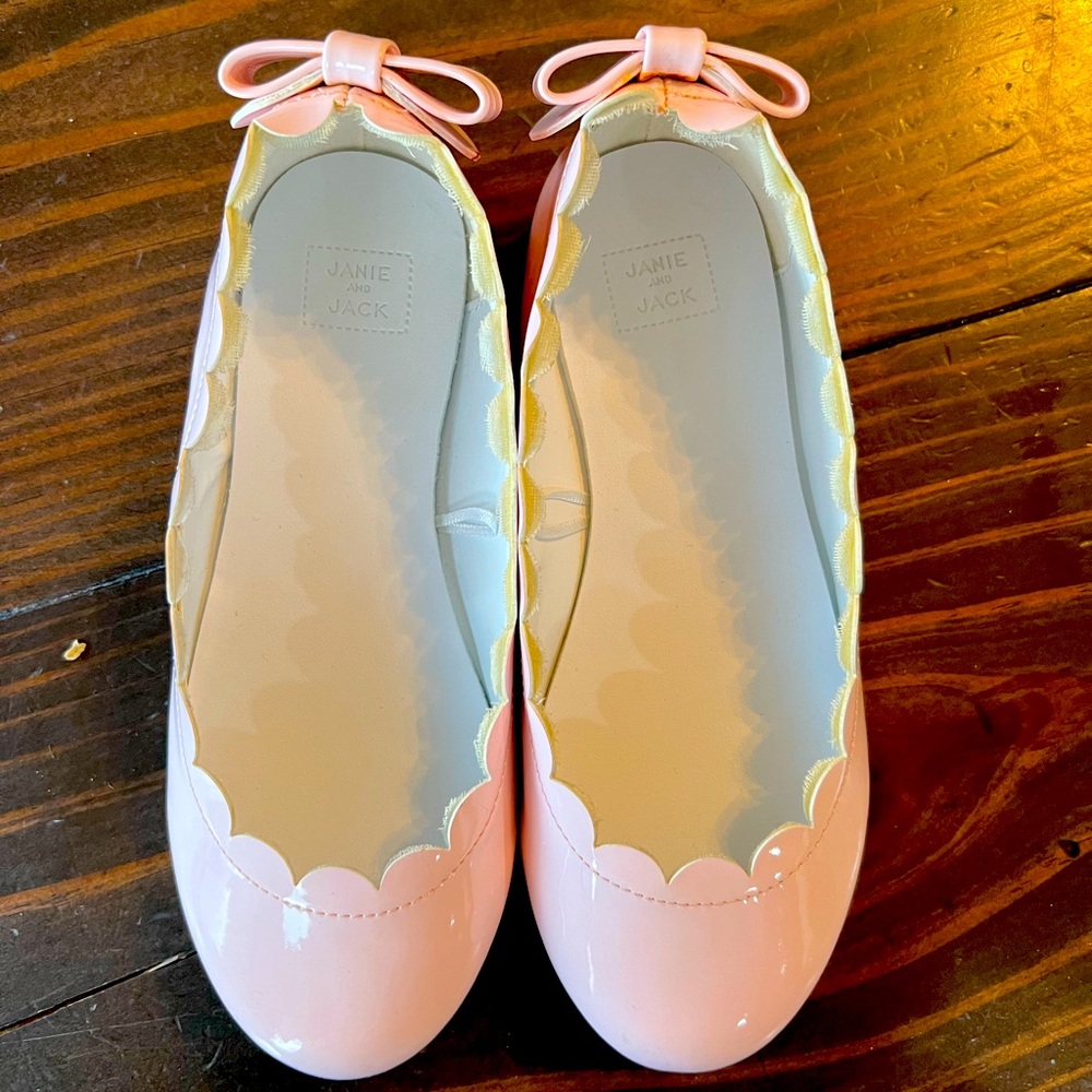 Janie & Jack girls pink flats